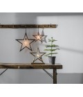 Metal Star Table Raw Silver  45cm