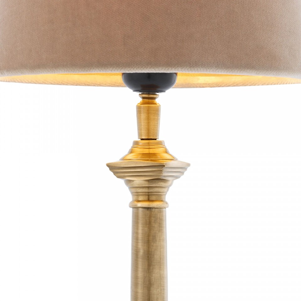 Cologne S bordslampa mässing/beige 53cm