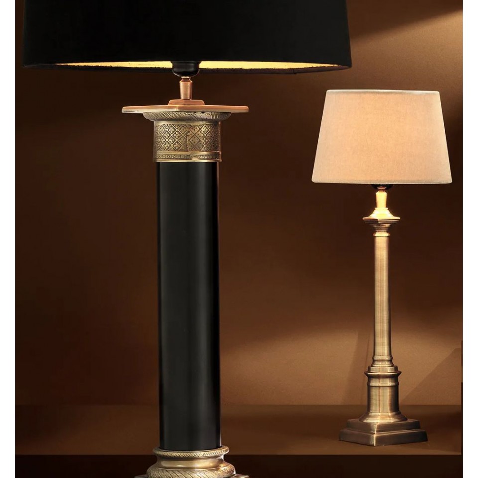 Cologne S bordslampa mässing/beige 53cm