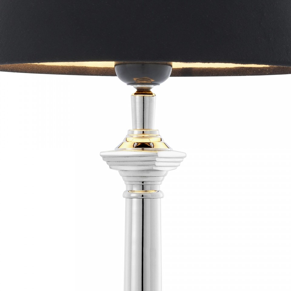 Cologne S bordslampa nickel/svart 53cm