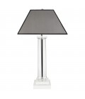 Kensington table lamp glass/nickel/grey 85cm