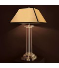 Kensington table lamp glass/nickel/grey 85cm