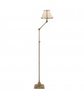 Brunswick Floor Lamp Brass/Black/Cream 105-135cm