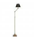 Brunswick Floor Lamp Brass/Black/Cream 105-135cm