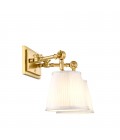 Wentworth Double Wall Lamp Gold/White 25cm