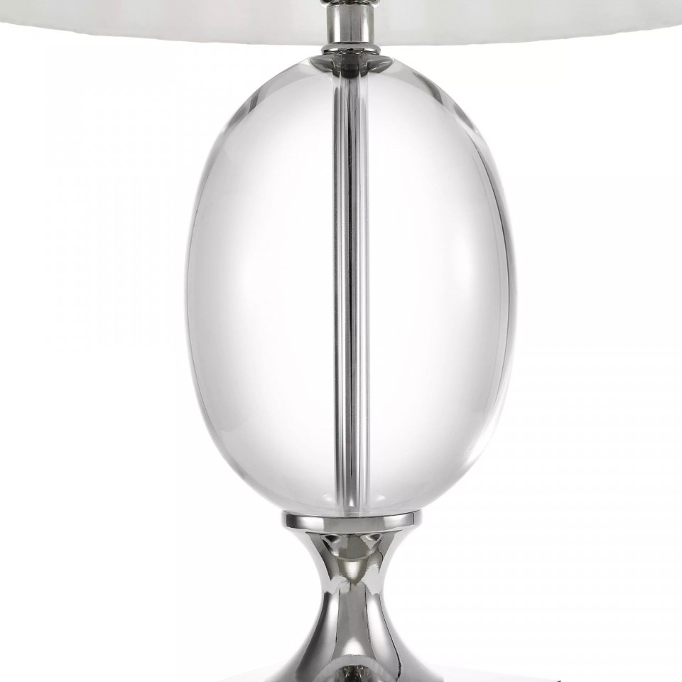 Galvin bordslampa glas/nickel/vit 67cm