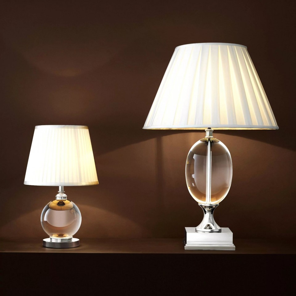 Crystal on sale table lamps