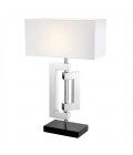 Leroux Table Lamp Silver/Black/White 64cm