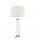 Longchamp bordslampa nickel/glas/vit 83cm