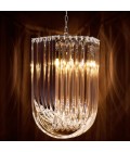 Caserta Chandelier Clear/Nickel 51cm