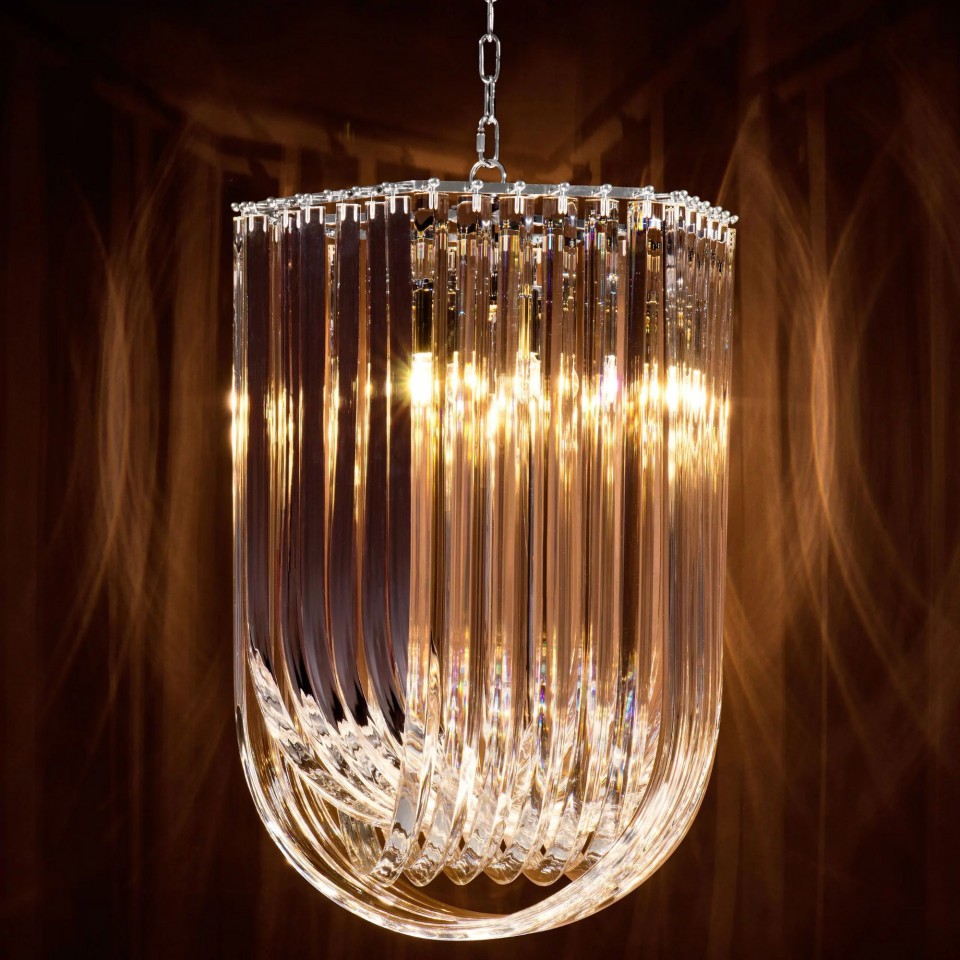 Caserta Chandelier Clear/Nickel 51cm