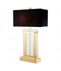 Arlington Table Lamp Gold/Glass/Black 67.5cm