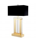 Arlington Table Lamp Gold/Glass/Black 67.5cm