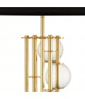 Lorenzo bordslampa guld/kristallglas/svart 85cm