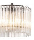 Alpina S Chandelier Nickel/Glass 39cm