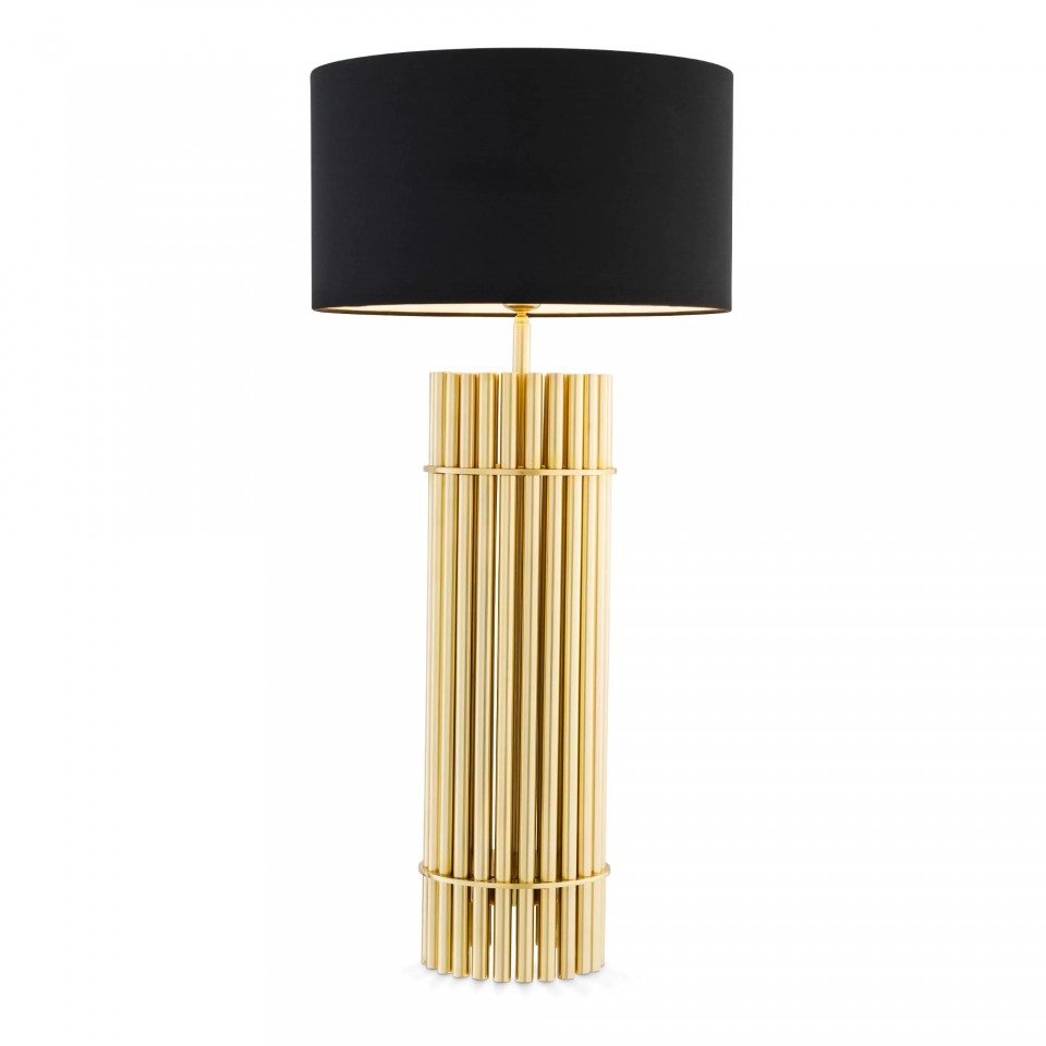 Reef Table Lamp Brass/Black 96.5cm