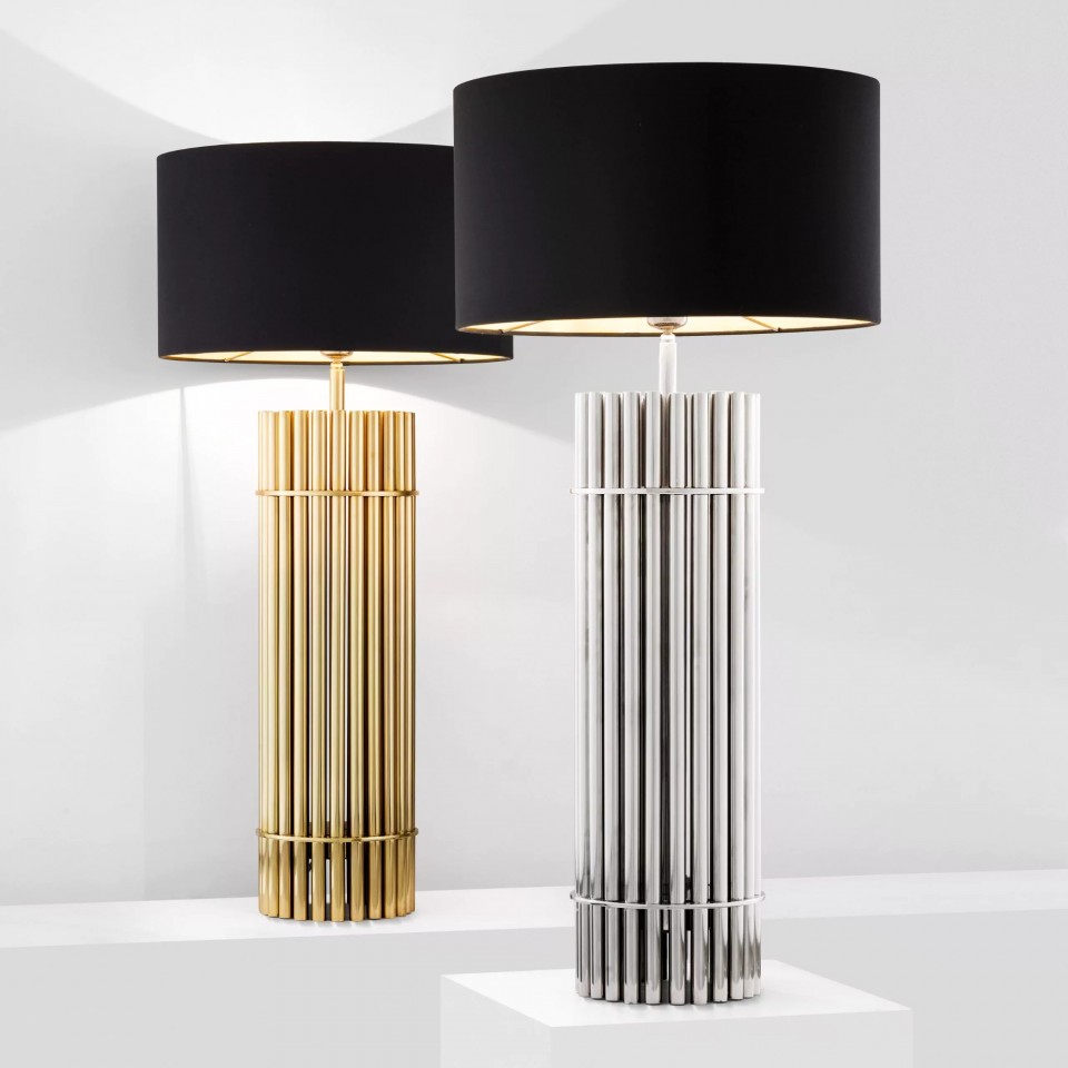 Reef Table Lamp Brass/Black 96.5cm