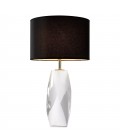 Titan Table Lamp Crystal Glass/Black 75cm