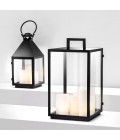 Debonair Table Lamp Black/Clear/White 65cm