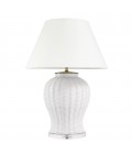 Fort Meyers Table Lamp White/Crystal/Off-white 80cm