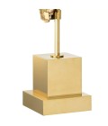 Divini Table Lamp Gold/Wood/Silver Grey 74.5cm