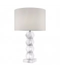 Whealon Table Lamp Glass/White 84cm