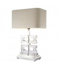 Umbria Table Lamp Nickel/Glass 70cm