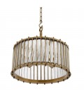 Tiziano Single Chandelier Brass/Glass 52.5cm