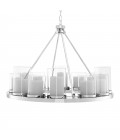 Summit Chandelier Stainless Steel/Glass 90cm