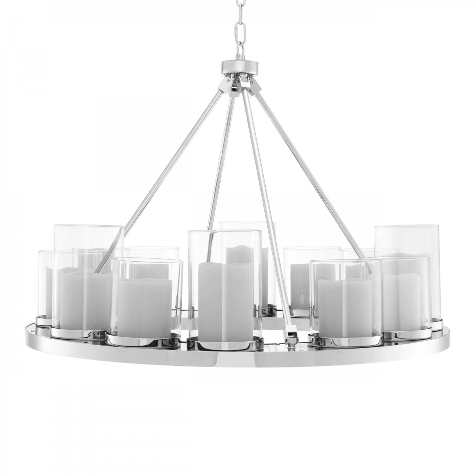 Summit Chandelier Stainless Steel/Glass 90cm