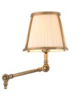 Brunswick vägglampa mässing/svart/creme 77 cm