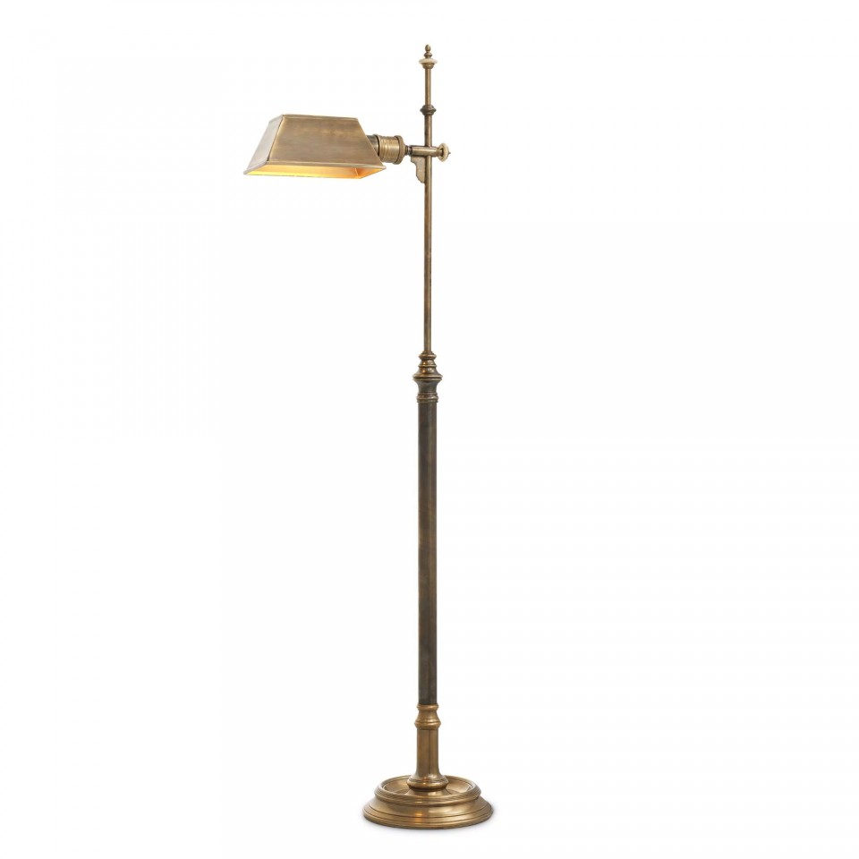 Charlene Floor Lamp Brass 130cm