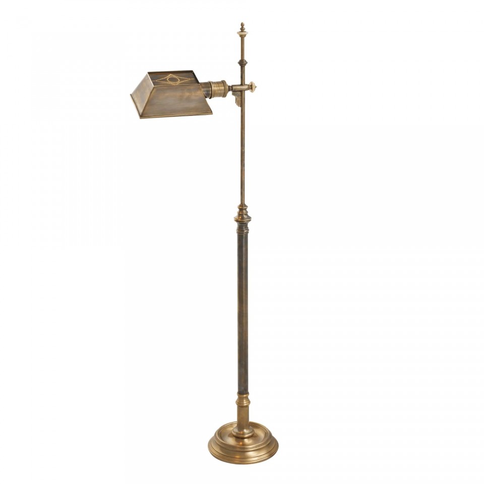 Charlene Floor Lamp Brass 130cm