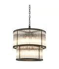 Pasadena Chandelier Bronze/Glass 55cm