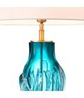 Torian Table Lamp Turquoise/White 86cm