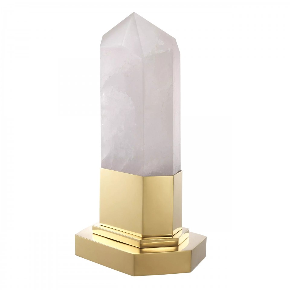 Rock Crystal bordslampa guld/kristall 46cm