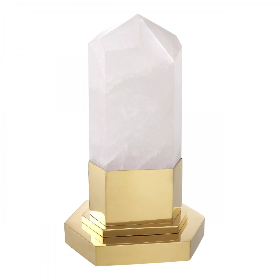 Rock Crystal bordslampa guld/kristall 46cm