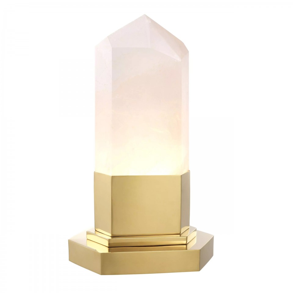 Rock Crystal bordslampa guld/kristall 46cm