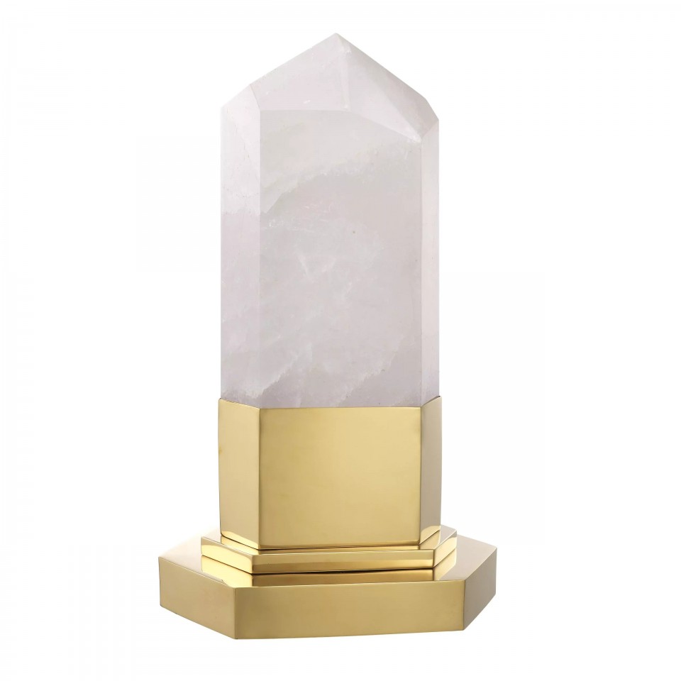 Rock Crystal bordslampa guld/kristall 46cm