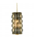 Martinique Chandelier Gold/Green 33cm