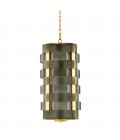 Martinique Chandelier Gold/Green 33cm