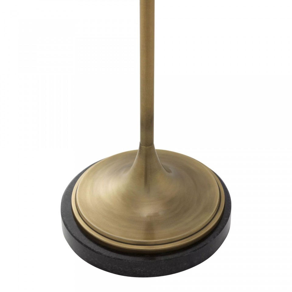 Compton Floor Lamp Brass/Black 140cm