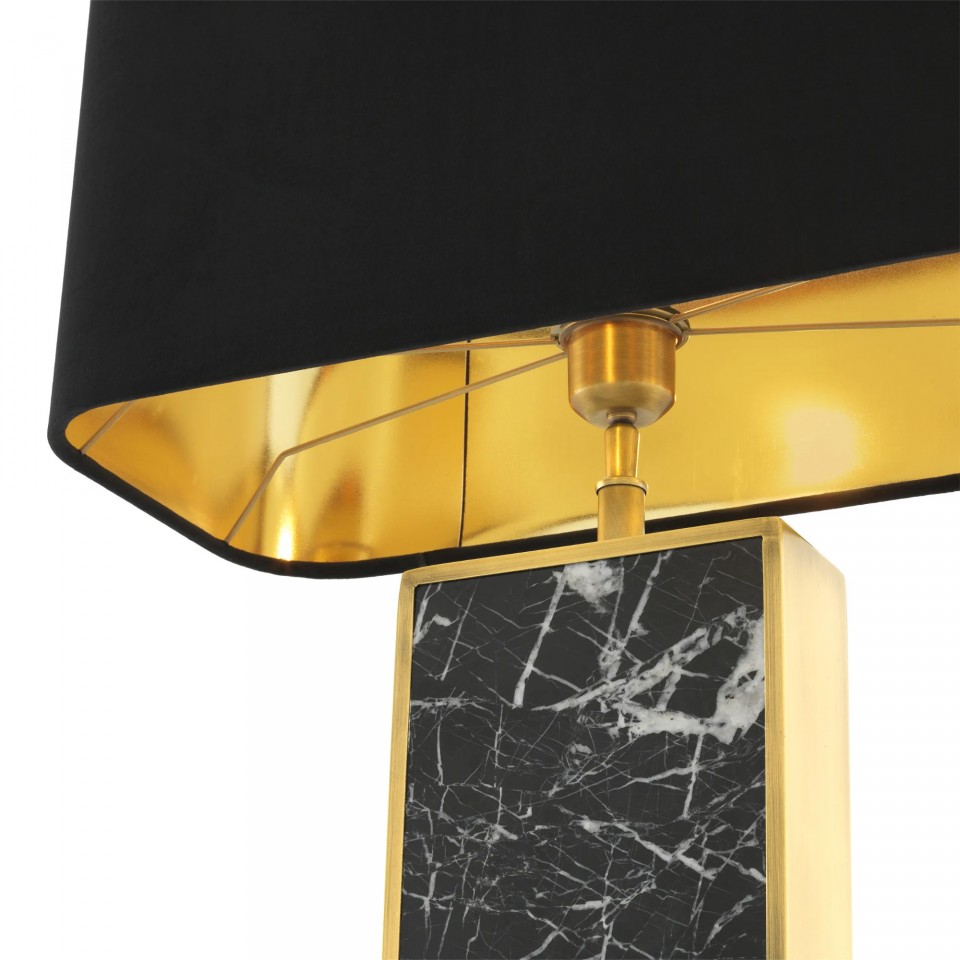 Arrive Table Lamp Brass/Black 66cm