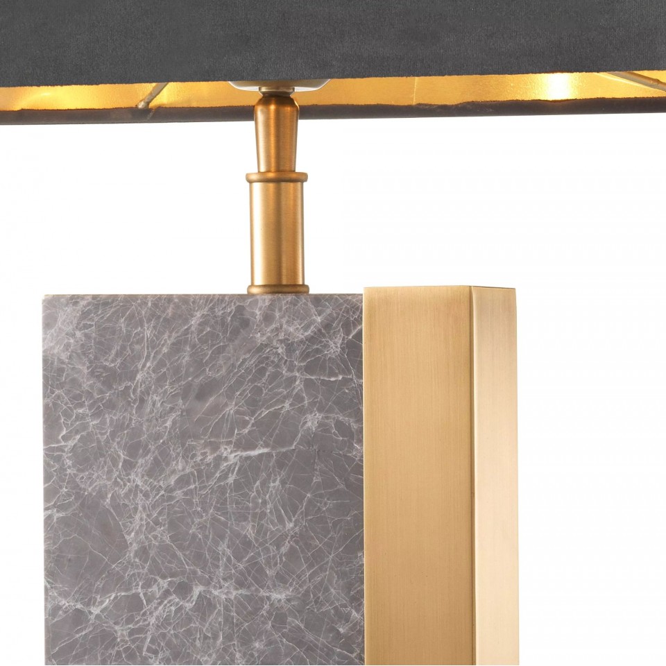 Pietro Table Lamp Brass/Grey 65cm