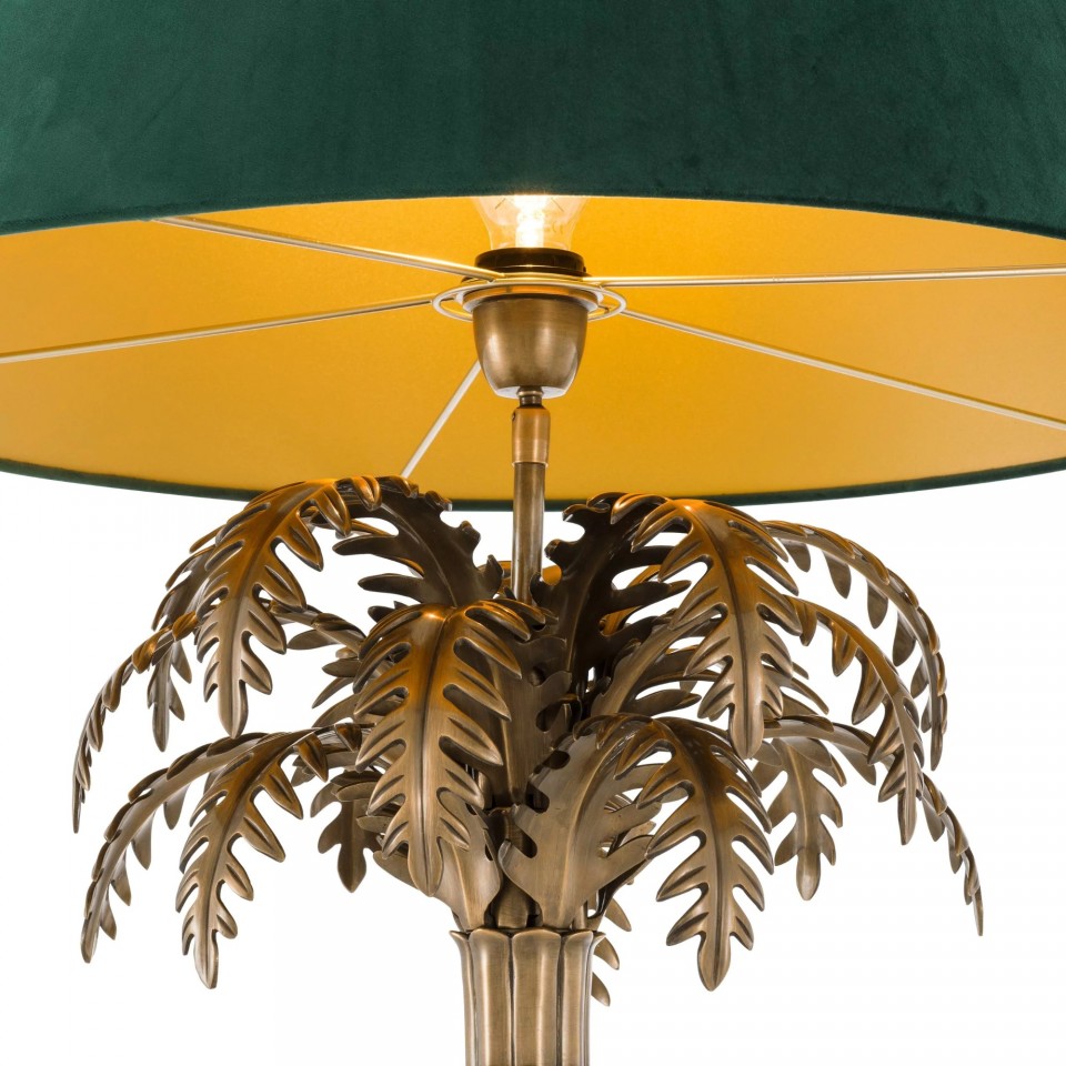 Desert Star Table Lamp Brass/Green 114.5cm