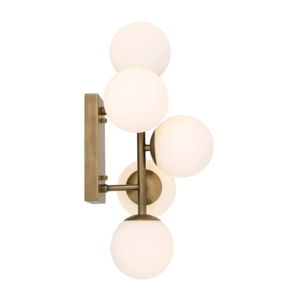 Libris Wall Lamp Brass/White 50cm