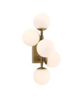 Libris Wall Lamp Brass/White 50cm