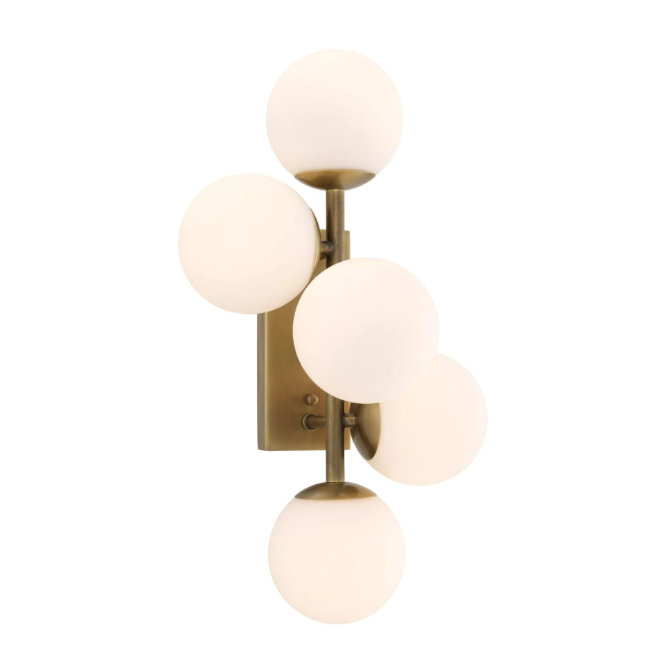 Libris Wall Lamp Brass/White 50cm