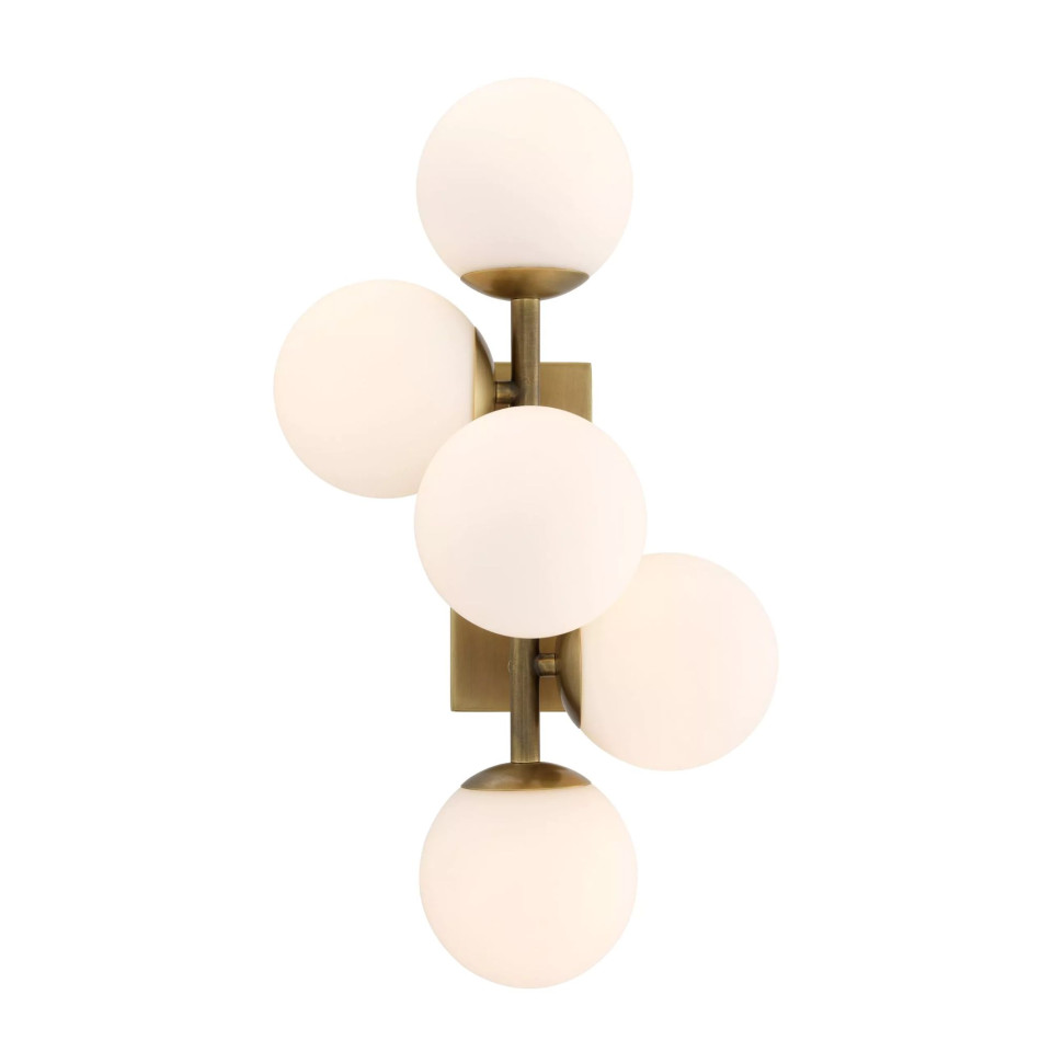 Libris Wall Lamp Brass/White 50cm