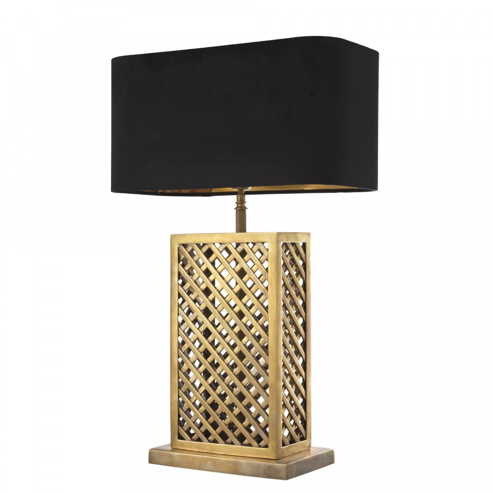 Idyllwild Table Lamp Brass/Black 72cm